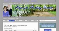 Desktop Screenshot of hopeforhurtingparents.com